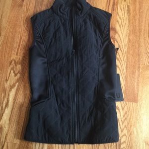 NWT - Black quilted vest